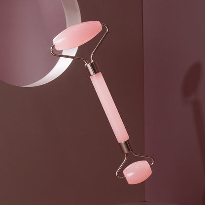 Rose Quartz Facial Roller & Gua Sha Set